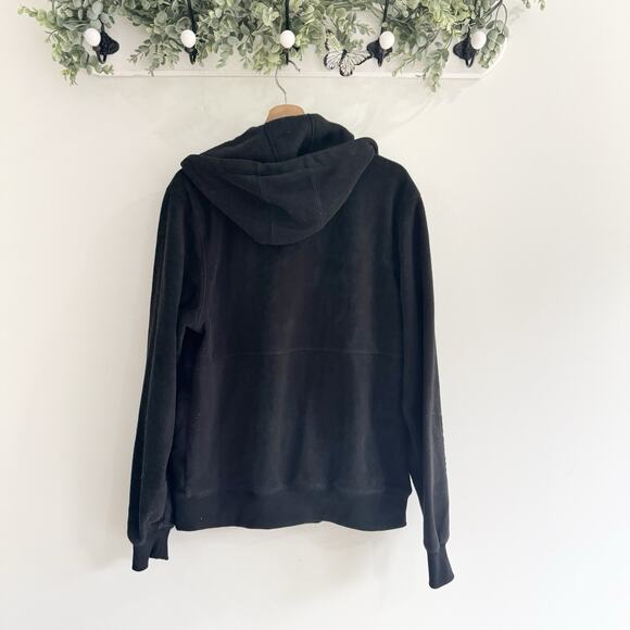 Bench Men’s Fleece Black Double Zipper Jacket Size Large - Picture 5 of 5